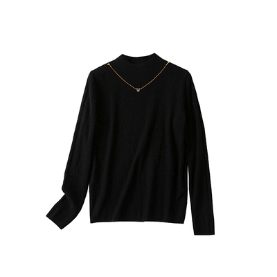 毛衣内搭女上衣洋气半高领打底衫