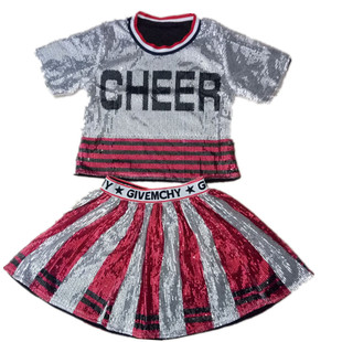 亮片爵士舞表演服装啦啦操拉拉队演出服女健美操成人DS现代舞蹈服