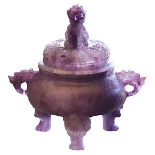 琉璃香炉狻猊香器宝凝炉盘香炉家用室内沉檀香熏香炉家居礼品摆件