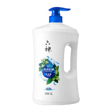 六神劲凉酷爽沐浴露持久留香沐浴乳1.5kg薄荷清家庭装凉
