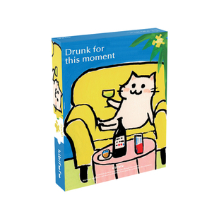 Kibifufu拼图500片高级大人解压玩具新款Drunk Momi为此时举杯