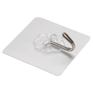 粘钩无痕透明强力挂钩免打孔承重粘胶瓷砖墙面墙壁挂钩强力不掉落