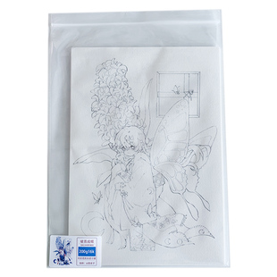 水彩线稿本初学者新手填色线稿宝虹8张茧逆子系列原创