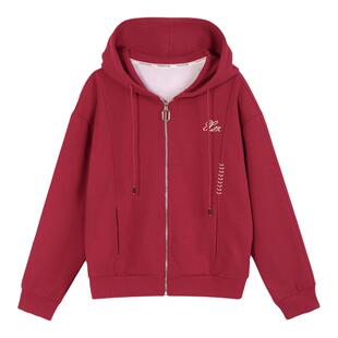 连帽短款外套女春秋款2025新款早秋爆款休闲百搭开衫上衣洋气卫衣