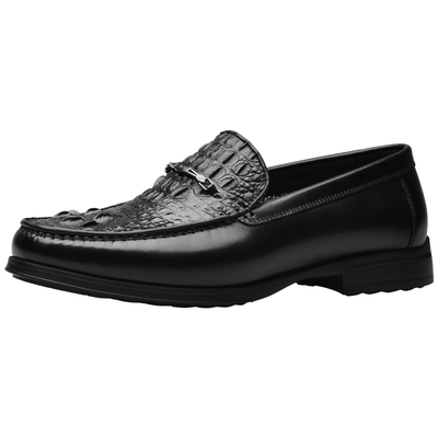 宾度通勤高端一脚蹬方头正装皮鞋