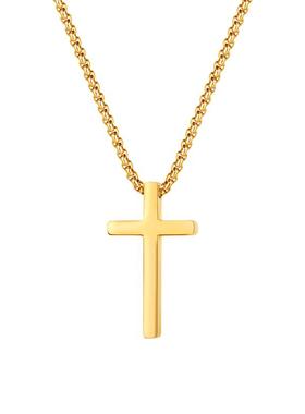 CCO潮流十字架项链男生极简吊坠