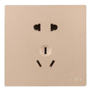 泰力开关插座86型暗装一开五孔USB五孔16A墙壁面板单开双控家用金