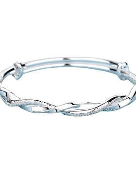 玖凤祥莫比乌斯纯银手镯女送女友