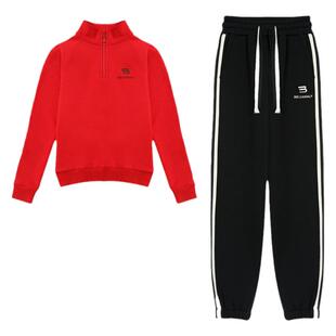 鬼步舞服装新款秋冬立领加厚运动健身操团体跳舞衣服时尚健身服女