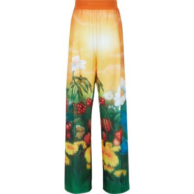 Stockholm Surfboard Club 春夏女印花阔腿裤