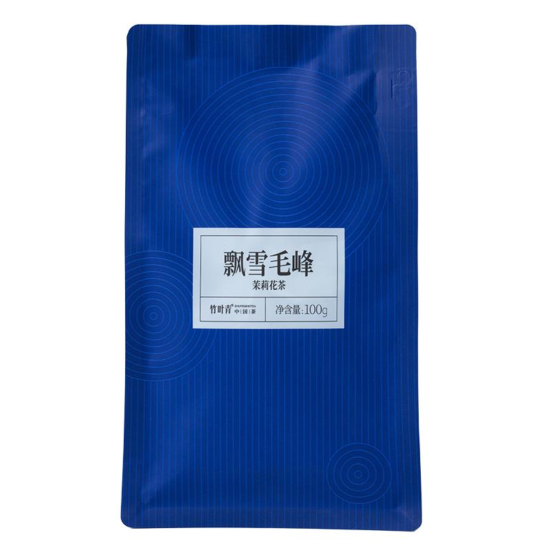 竹叶青品味牌茶叶飘雪毛峰茉莉花茶一级袋装100g口粮茶自己喝茶包