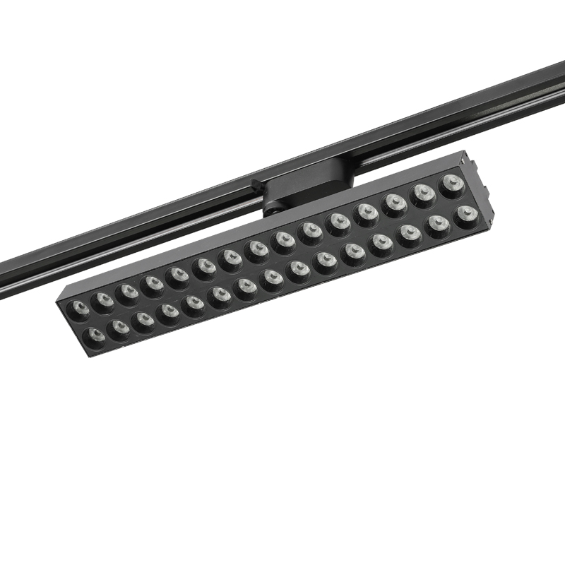 轨道灯led格栅射灯店铺商用展厅路轨聚光灯防眩光超亮导轨洗墙灯
