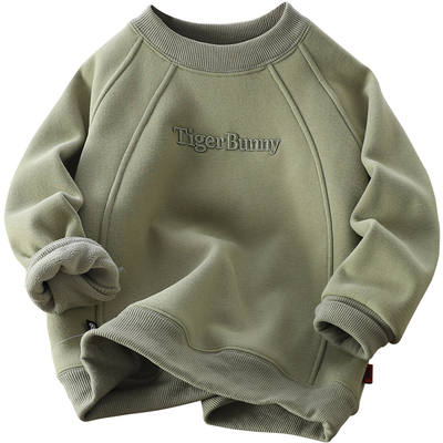 百搭奥粒绒卫衣休闲男童秋冬宽松