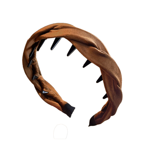 高颅顶发箍女款秋冬2025新款洗脸专用头箍带齿压发卡成人发捆头饰