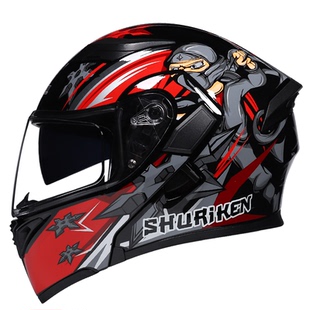 JIEKAI捷凯摩托车头盔男女双镜片揭面盔蓝牙槽机车3C认证国标四季