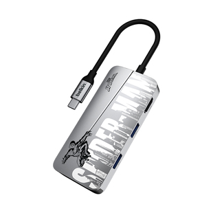Belkin贝尔金蜘蛛侠限定Type-C五合一扩展坞HDMI拓展4K高清USB-A转换器适用于苹果iPhone16promax笔记本iPad