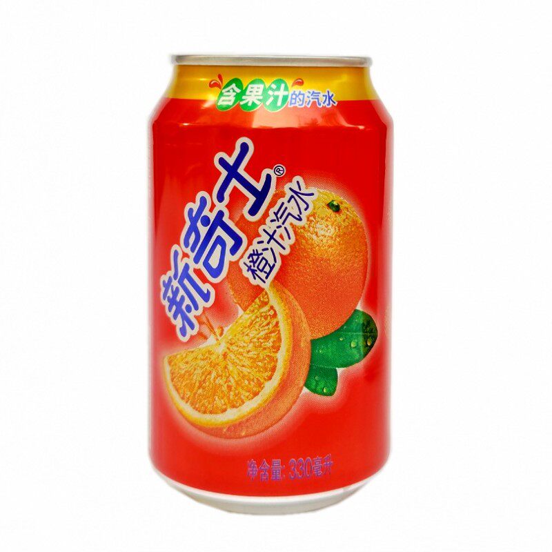 屈臣氏新奇士橙汁汽水24罐整箱