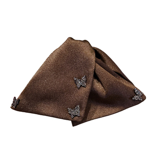 复古蝴蝶水钻抓夹女高级感气质优雅低马尾夹后脑勺显发量头饰发夹