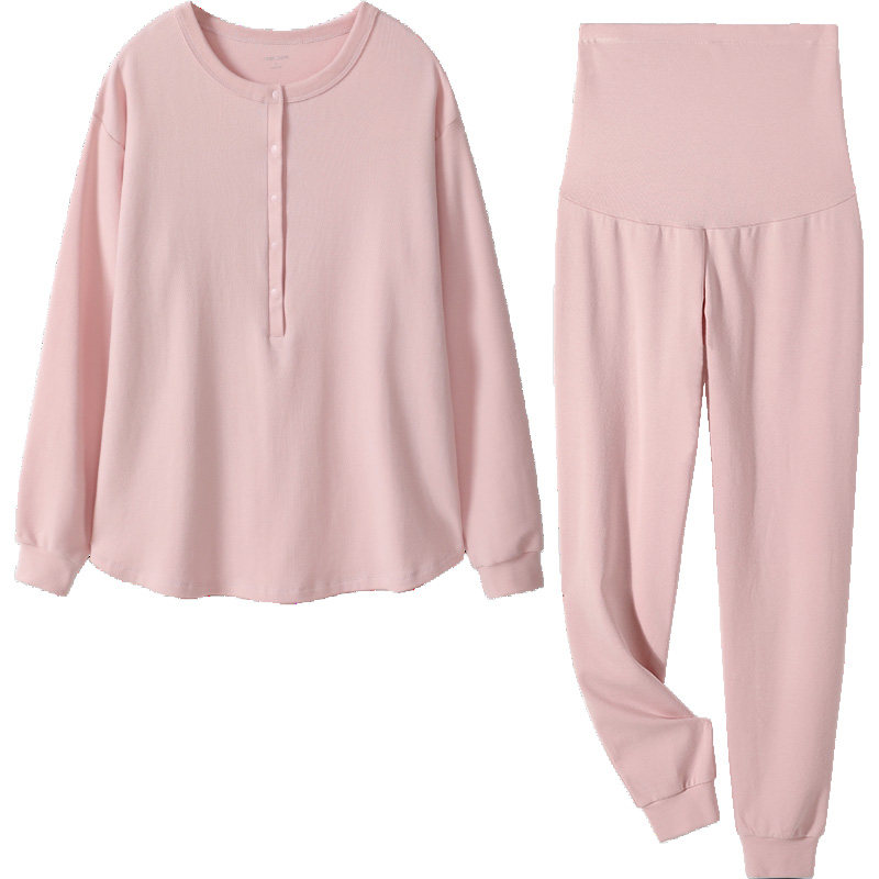 momjane秋冬月子服孕妇哺乳睡衣
