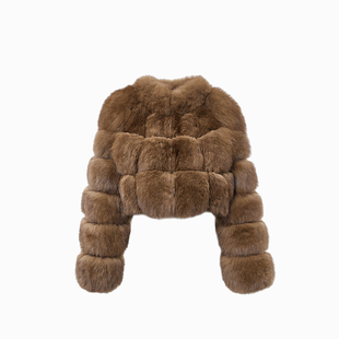 轻奢整皮狐狸毛皮草外套女冬季短款2025新款毛毛大衣气质名媛年轻