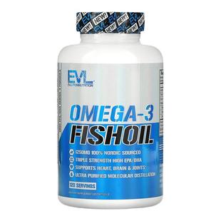 香港直发evlution nutrition欧米伽3鱼油保护心脏平衡营养120粒