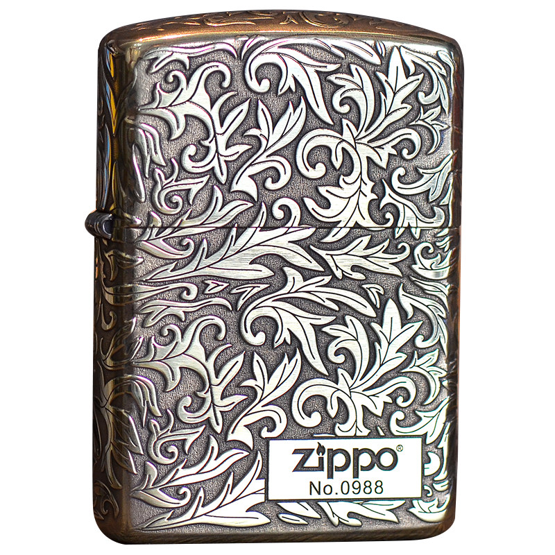 zippo纯铜商务新款可定制