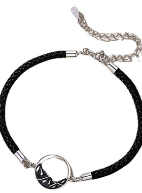 【世迹】山盟海誓情侣手绳s925纯银手链情人节送女友礼物免费刻字