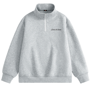 Dickies美式休闲半拉链卫衣男2026春季新款宽松潮牌立领宽松外套A