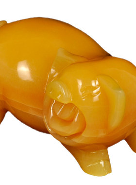 玉石小金猪招财摆件客厅开业礼