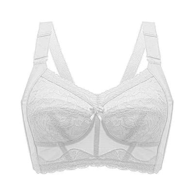 调整型大胸显小内衣女大码超薄款收副乳无痕无钢圈文胸提拉防下垂