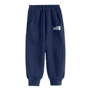 罗蒙儿童裤子男童春秋款卫裤运动裤秋冬加绒加厚2025新款大童长裤