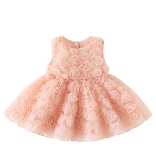 婴儿连衣裙夏装2025新款洋气宝宝tutu公主裙子小童夏季儿童蓬蓬裙