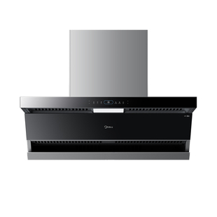 美的抽油烟机顶侧双吸超薄抽油烟机家用厨房大吸力吸油烟机智能