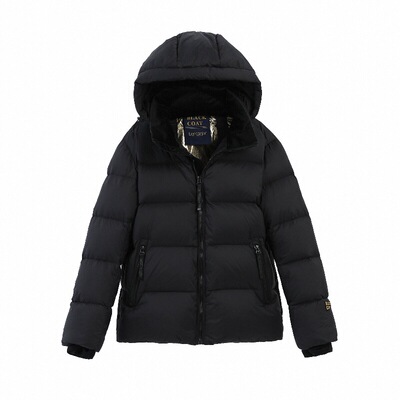 95绒短款加厚羽绒服帽子可拆卸