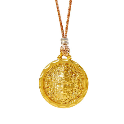 宫里上新999足银黄财神吊坠