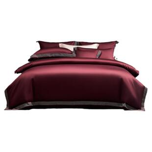 水星家纺100支双股匹马棉四件套轻奢床单被套全棉套件床品26新品