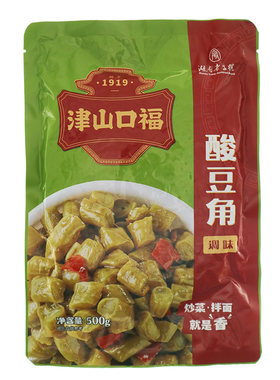 津山口福调味湖南酸豆角腌菜