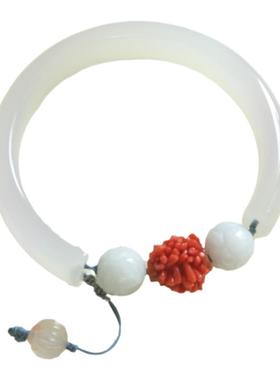 墨瑶姑娘原创设计天然玛瑙手镯女