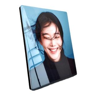 大韩烤瓷水晶摆台洗照片做成相框定制摆件婚纱照制作相片放大挂墙