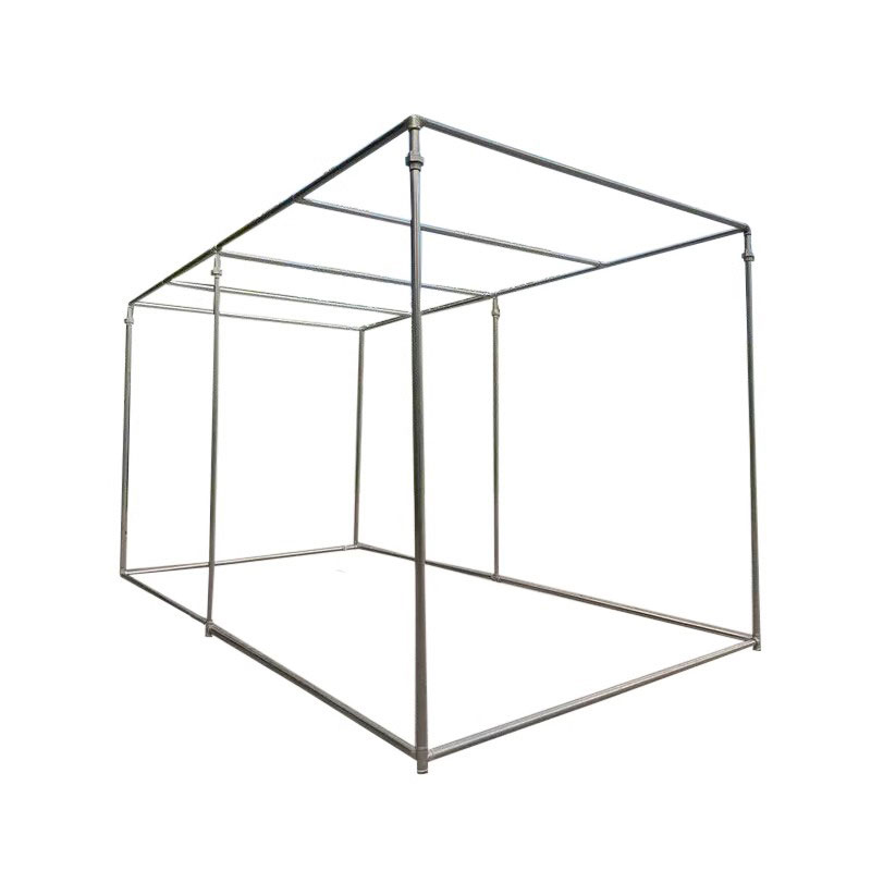 镀锌钢管晾衣架水管架落地阳台晒被子晒衣架室外防风双杆挂衣架子