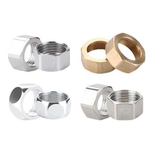 波纹管专用螺母304不锈钢螺帽4分6分1寸1.2寸进水管加厚铜螺母