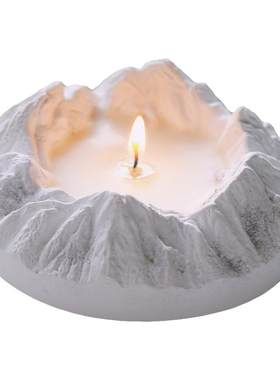 礼物持久氛围感卧室内大豆蜡雪山