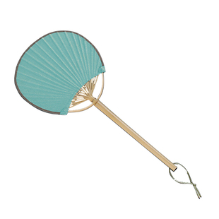 见素迷你小扇竹制扇子宣纸团扇手工创意书法 DIY纳凉扇风2个包邮