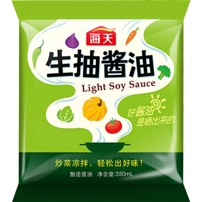 HADAY/海天袋装350ml生抽酱油