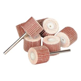 带柄百叶轮磨头加长杆砂布轮千叶轮电钻抛光轮内磨机砂纸圈打磨头