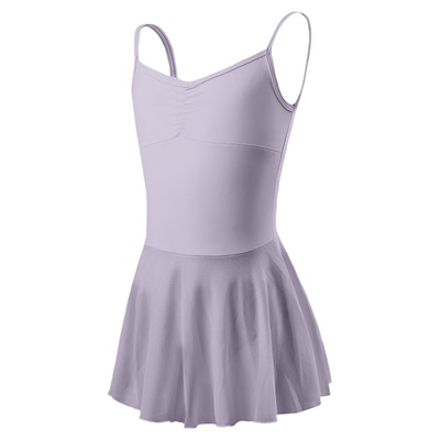 儿童体操服女童中国舞考级带裙体服吊带形体训练练功服上课集训夏