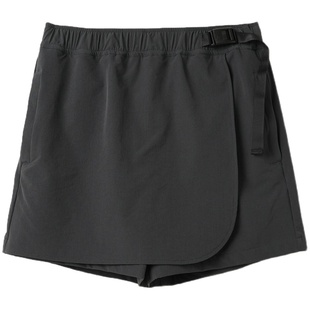 山系户外短裤 女士防走光A字裙裤 快干工装运动三分裤 夏款女装