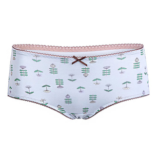 顶呱呱内裤女士高腰三角裤纯棉印花透气夏季性感提臀内裤女顶瓜瓜