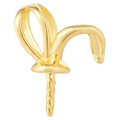 奢金轩珍珠吊坠扣头纯银diy配件