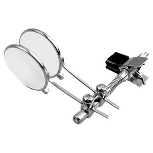 修表放大镜维修用高清玻璃镜片鉴定玻璃镜片10倍眼镜夹